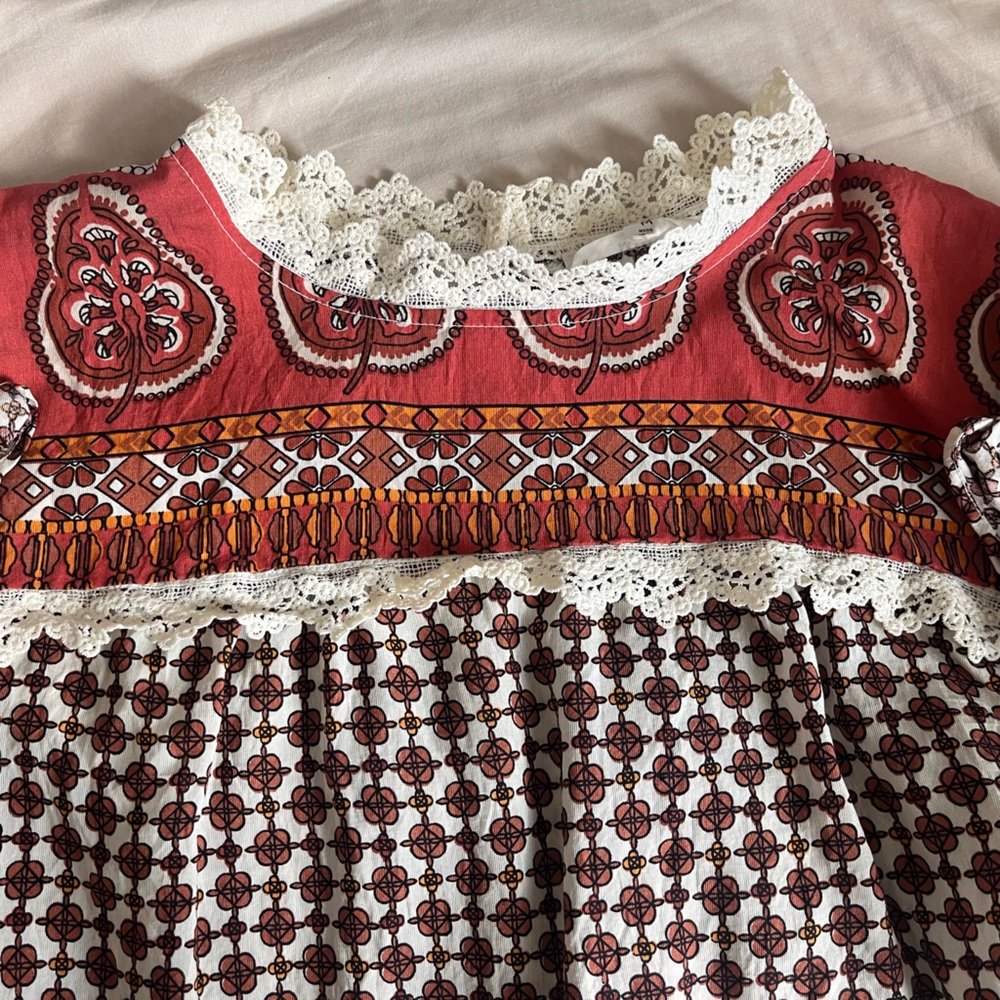 Cute blouse with perfect pattern